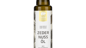 Naturbelassenes Sibirisches Bio-Zedernussöl, schonend kaltgepresst, 100 ml Flasche