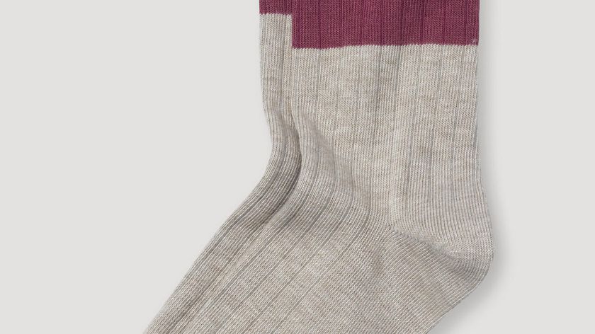 hessnatur Rippsocken - lila - Größe 40/41