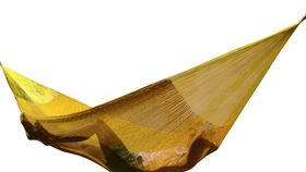 Mexican net hammock Double PLUS yellow cotton