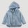 hessnatur Baby Softfleece Jacke Regular aus Bio-Baumwolle - blau - Größe 74/80