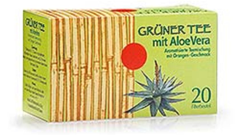 Grüner Tee mit Aloe Vera