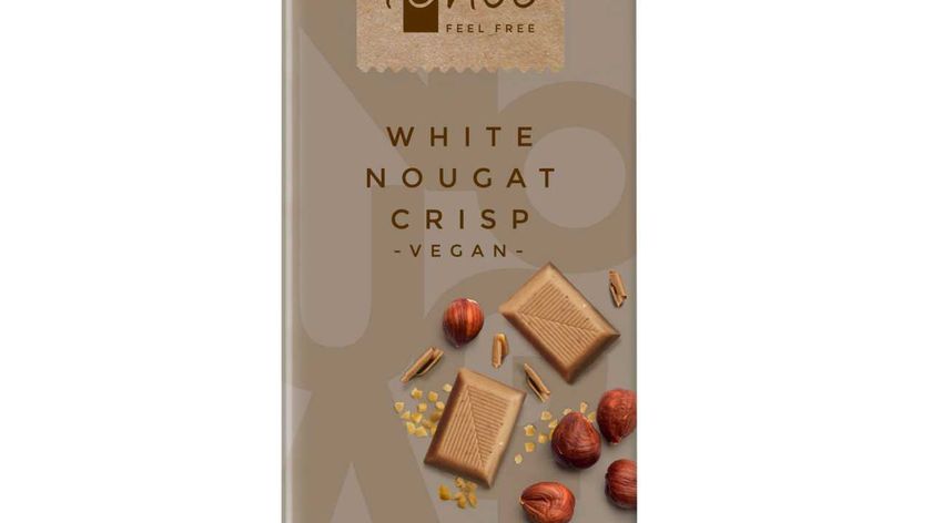 iChoc White Nougat Crisp - Vegan Schokolade mit Krokant