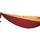 Camper Double Hammock  Bordeaux  red with yellow gold fringe tree huggers included