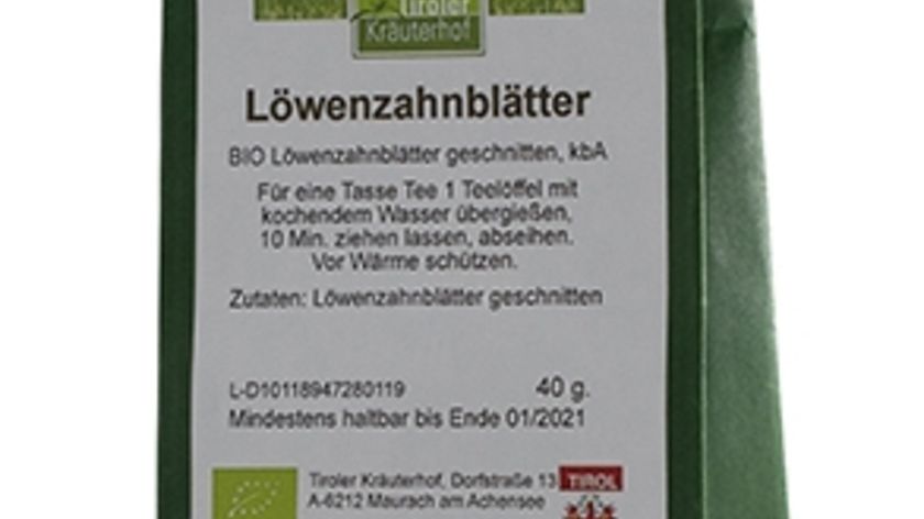 Biotee Löwenzahnblätter Tee