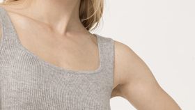 hessnatur Damen Stricktop aus Bio-Schurwolle mit Kaschmir - grau - Größe 38