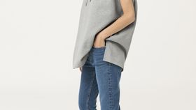 hessnatur Damen Kapuzenshirt aus Bio-Baumwolle - grau - Größe 40