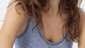 hessnatur Damen Tanktop Regular COTTON - MERINO - SILK - blau - Größe 38