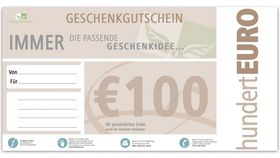 Geschenkgutschein Wert: 100,00 Euro