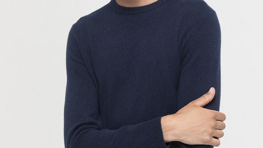 hessnatur Herren Pullover aus Schurwolle mit Kaschmir - blau - Größe 50