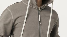 hessnatur Herren Zip-Hoodie aus Bio-Baumwolle - grau - Größe 46