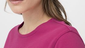 hessnatur Damen Langarmshirt aus Bio-Baumwolle - rosa - Größe 34