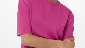 hessnatur Damen Kurzarm-Shirt aus Bio-Baumwolle - rosa - Größe 36