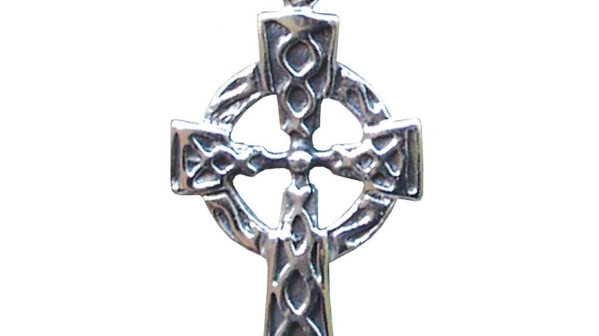 Anhänger "Keltisches Kreuz mit Sonnenrad" Silber 925