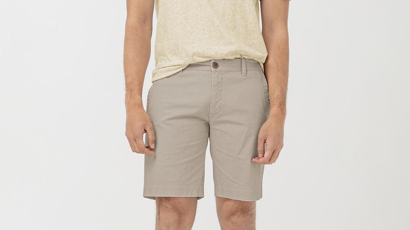 hessnatur Herren Chino Shorts aus Bio-Baumwolle mit Hanf - beige - Größe 56