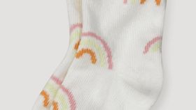 hessnatur Baby Socken mit Motiv aus Bio-Baumwolle - orange - Größe 19-22
