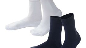 Damen Socken 2er Pack: Bio Socken mit Plüschsohle