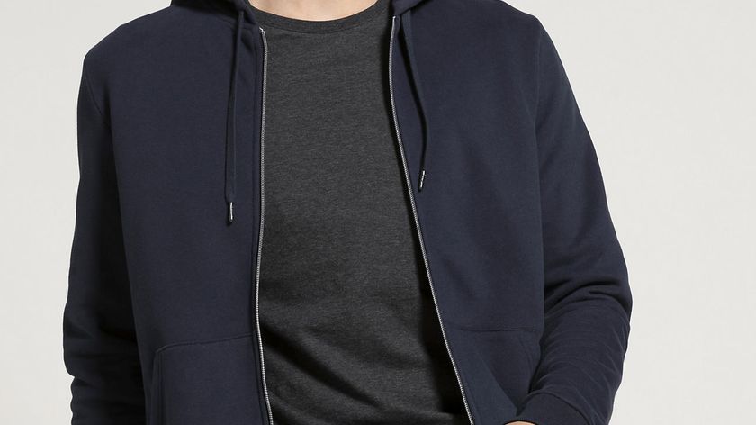 hessnatur Herren Sweatjacke aus Bio-Baumwolle - blau - Größe 48