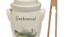 PureNature Gurkentopf Steingut - mit Deckel, 5 l oder 3,5 l