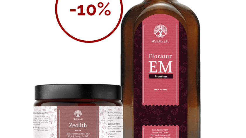 Set: Zeolith + Floratur EM Premium - Hergestellt mit Effektiven Mikroorganismen