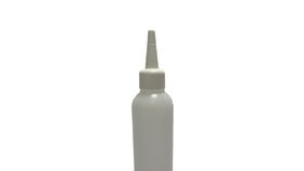 100 ml Leerflasche HDPE inkl. Tropferspitze weiß