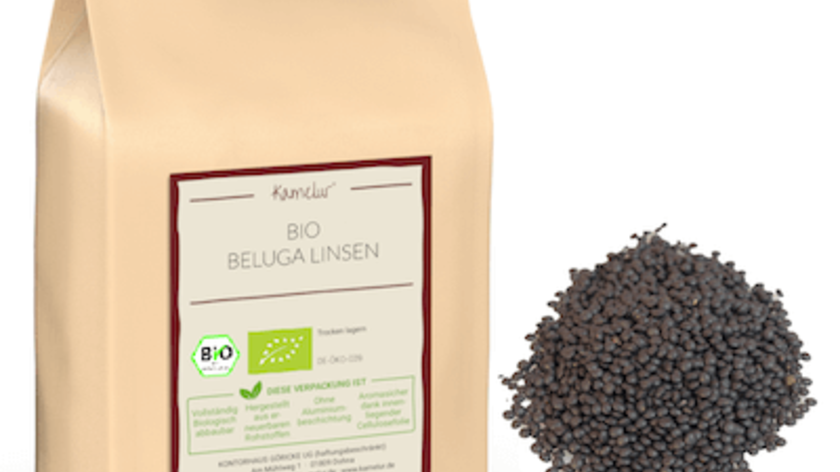 Bio Beluga Linsen, schwarz