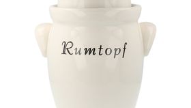 Rumtopf aus Keramik, ohne Dekor, 5 L