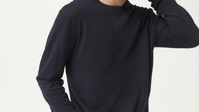 hessnatur Herren Pullover aus Bio-Merinowolle - blau - Größe 48