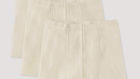 hessnatur Kinder  Jungen-Pants PureNatur im 3er-Pack aus Bio-Baumwolle - natur - Größe 122/128