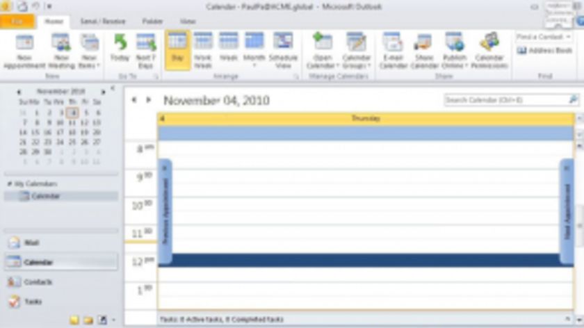 The Calendar in Outlook 2010