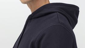 hessnatur Herren Hoodie aus Bio-Baumwolle - blau - Größe 46