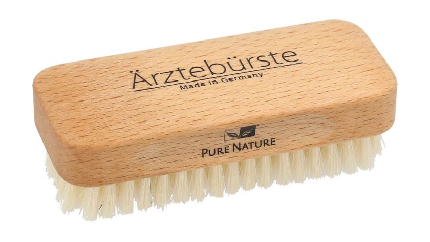 Nagelbürste - Original Ärztebürste aus Holz mit Naturborsten