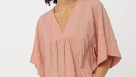 hessnatur Damen Bluse aus Bio-Baumwolle - beige - Größe L