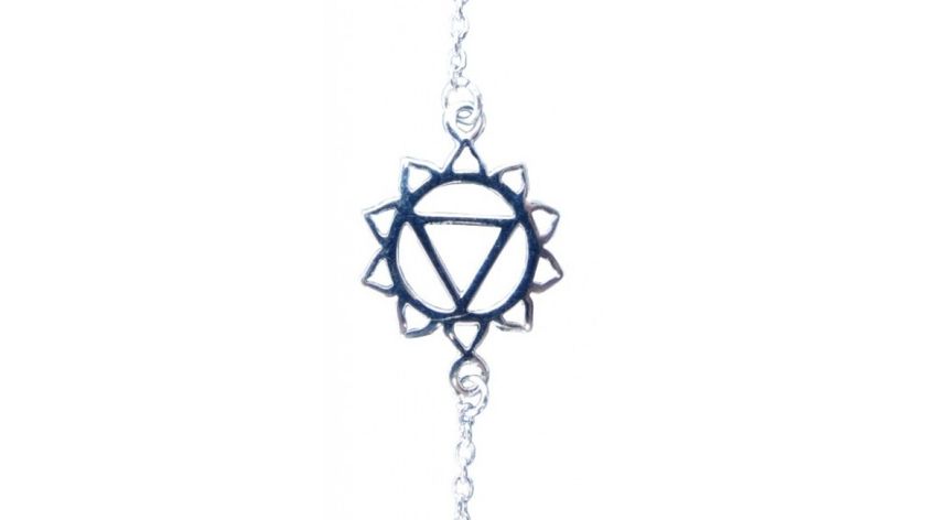 Armband "Manipura Chakra" 1,4cm Silber 925 mit 20cm Silberkette