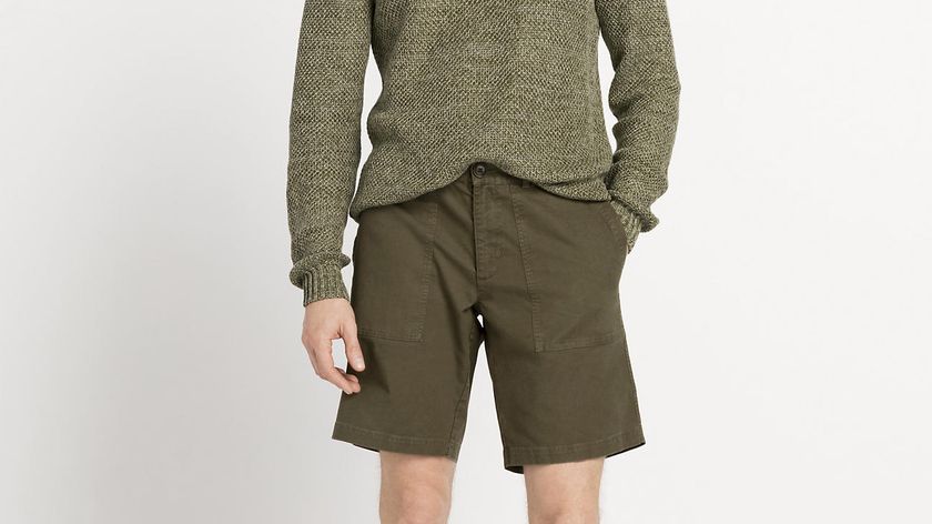 hessnatur Herren Bermuda-Shorts aus Bio-Baumwolle mit Hanf - grau - Größe 54