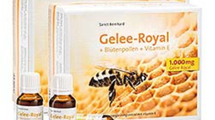 Gelee-Royal + Blütenpollen + Vitamin-E-Trinkfläschchen 3er-Pack