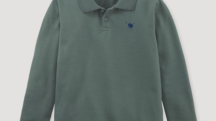 hessnatur Kinder Poloshirt aus Bio-Baumwolle - grün - Größe 134/140