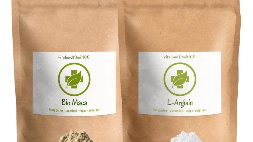 Bio Maca Pulver 500 g + L-Arginin Base Pulver 500 g