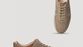 hessnatur Herren Sneaker mit Algensohle - beige - Größe 45