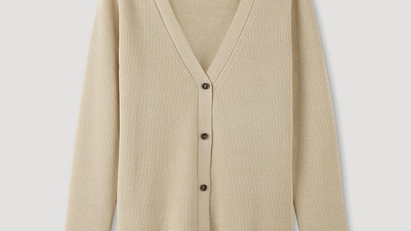 hessnatur Damen Strickjacke aus Bio-Baumwolle - natur - Größe 48