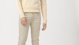 hessnatur Herren Jeans Jasper mineralgefärbt Slim Fit aus Bio-Denim - beige - Größe 33/30