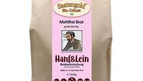 Mehlfreibrot Hanf & Lein -grob körnig- Bio Brotbackmischung 600g