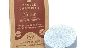 Wunderberg festes Shampoo aus natürlichen Rohstoffen