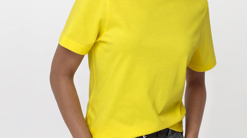 hessnatur Damen Heavy T-Shirt Regular aus Bio-Baumwolle - gelb - Größe 38