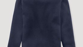 hessnatur Baby Shirt Regular aus Bio-Baumwolle mit Schurwolle - blau - Größe 98/104