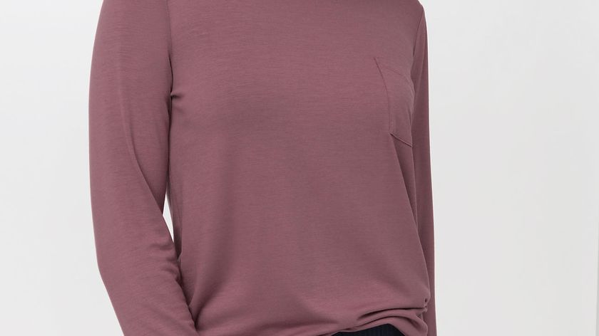 hessnatur Damen Langarm Schlafshirt aus Tencel™Modal - lila - Größe 44