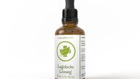 Lugolsche Jodlösung Original (Jod / Iodine) 5 % 50 ml Pharmaqualität Braunglas Pipette