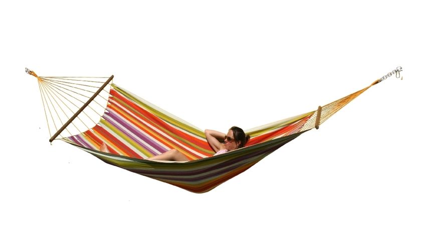 Caribe Costa Rica pole hammock colorful cotton