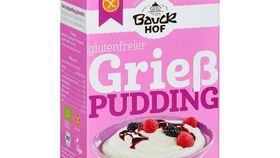 Grießpudding glutenfrei mit Bourbon Vanille, Reismehl & Reisgries