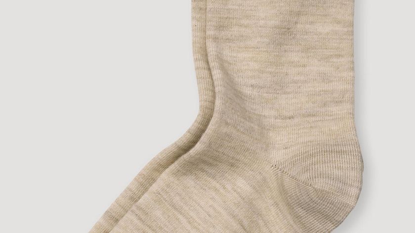 hessnatur Socken aus Schurwolle mit Bio-Baumwolle - beige - Größe 46/47