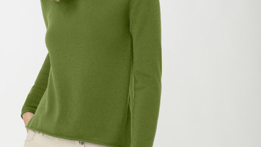 hessnatur Damen FTC X HESSNATUR Pullover aus Kaschmir - grün - Größe M